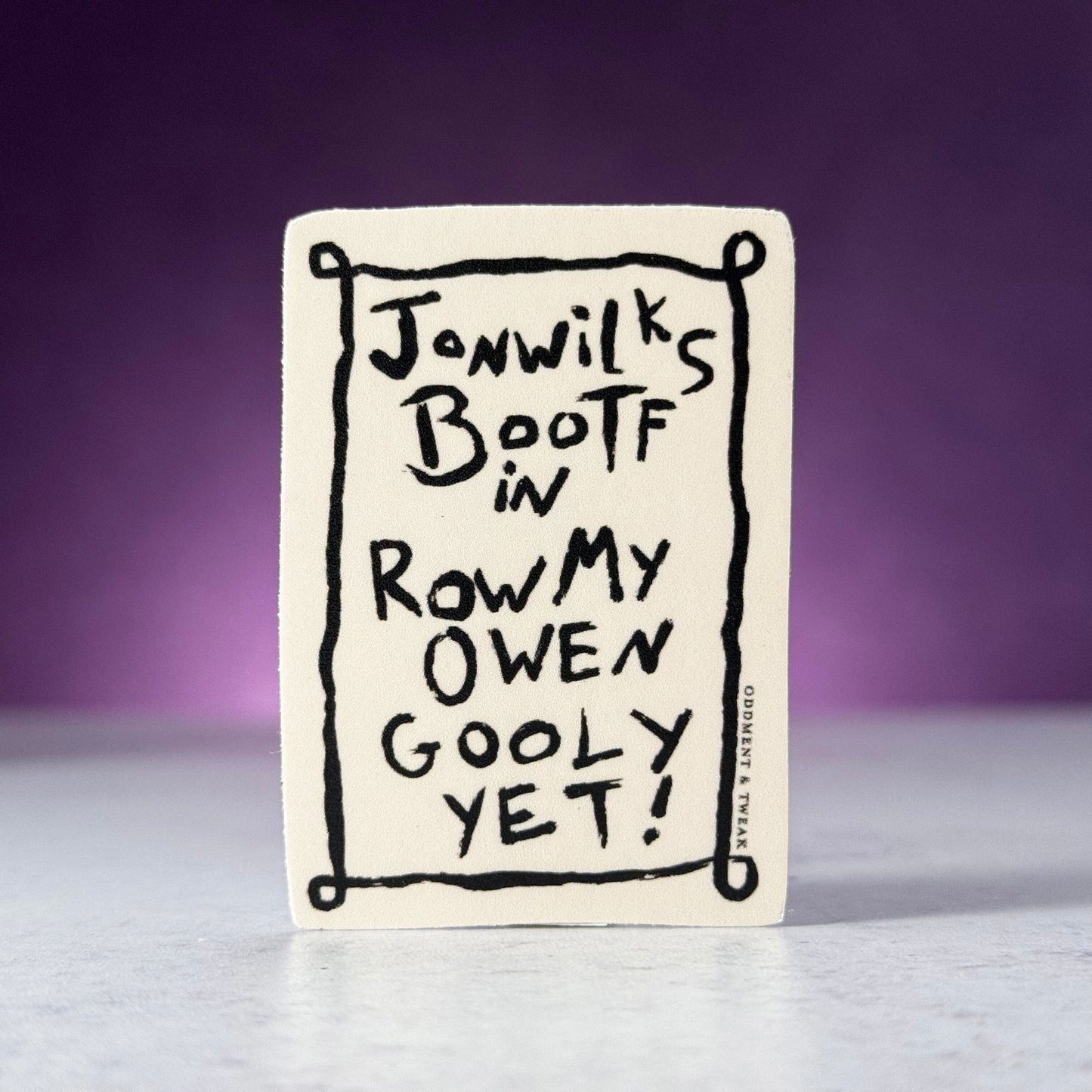 John Wilkes Booth Poster Sticker