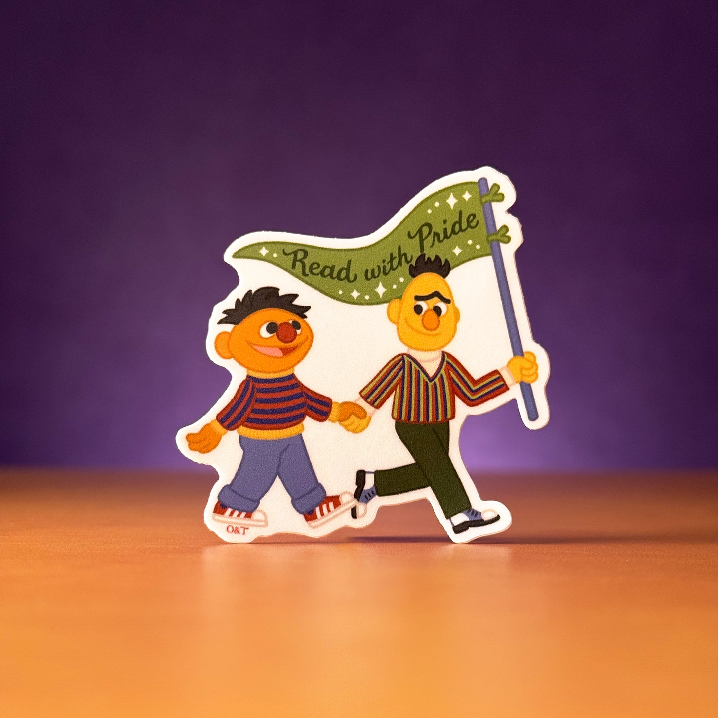 Bert & Ernie Marching Sticker
