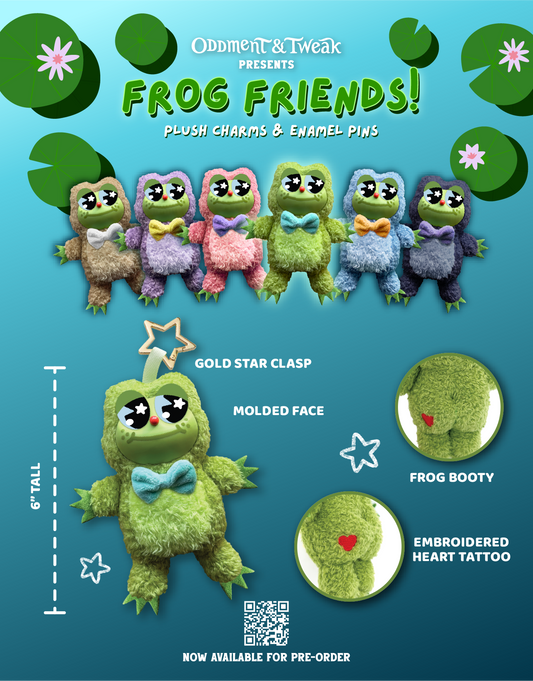 Frog Friends Plush Charms