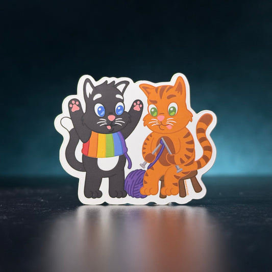 Cozy Cats Sticker