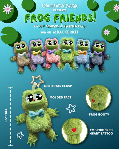 Frog Friends Plush Charms