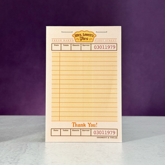 Broadway Pie Shop Notepad