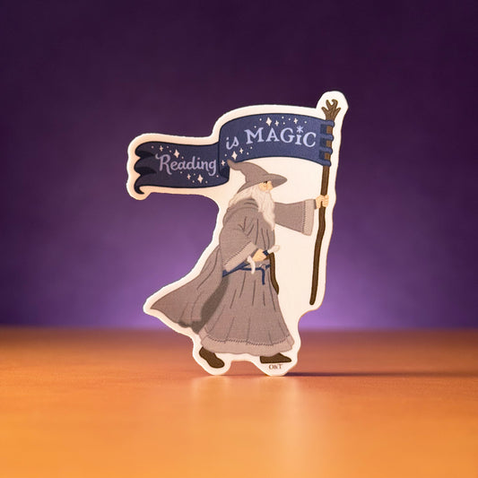 Grey Wizard Marching Sticker