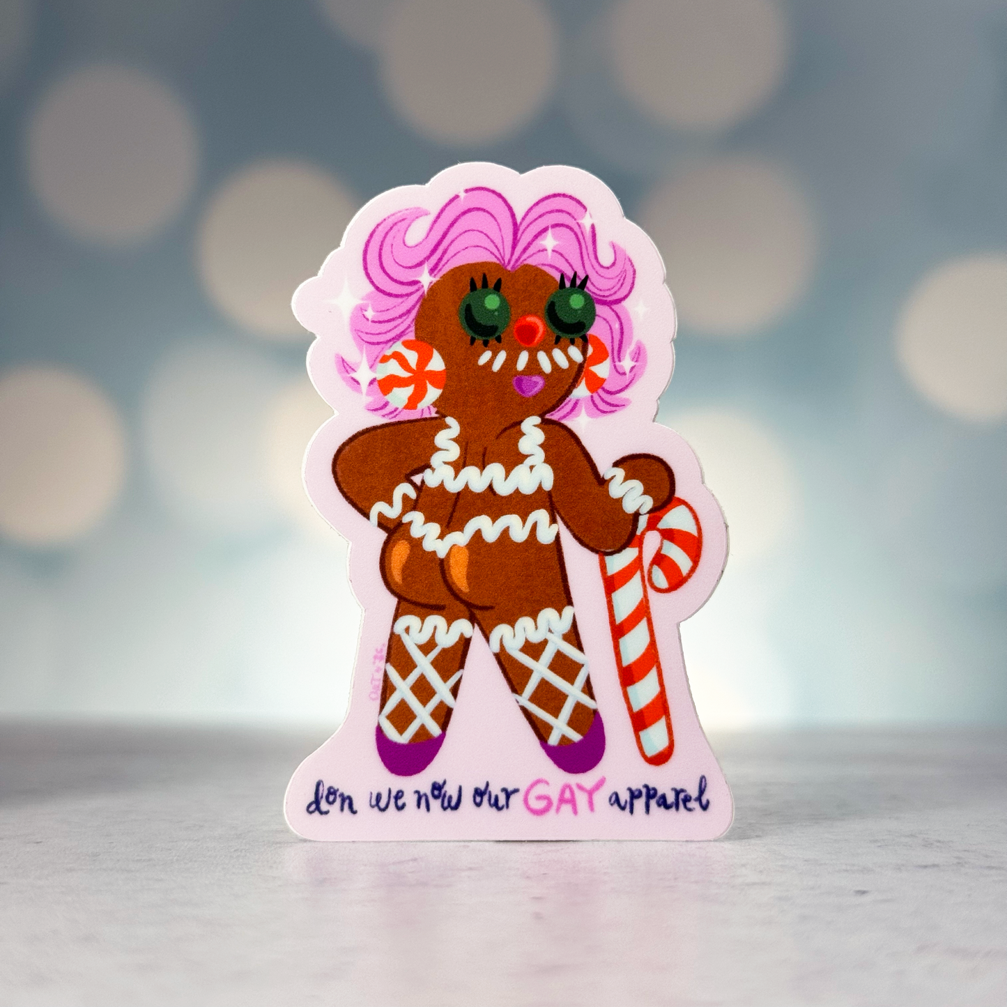 Gay Apparel Gingerbread Sticker