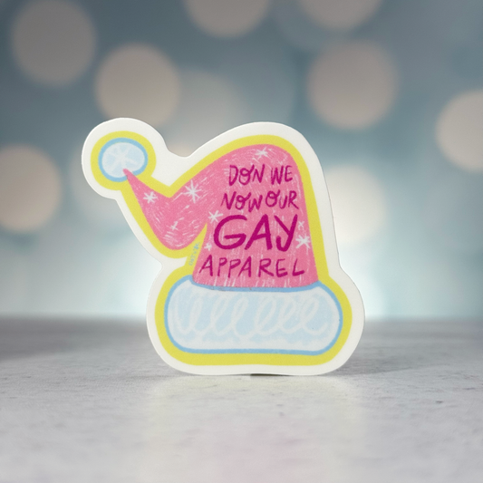 Don We Now Our Gay Apparel Hat Sticker