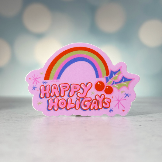 Happy Holigays Sticker