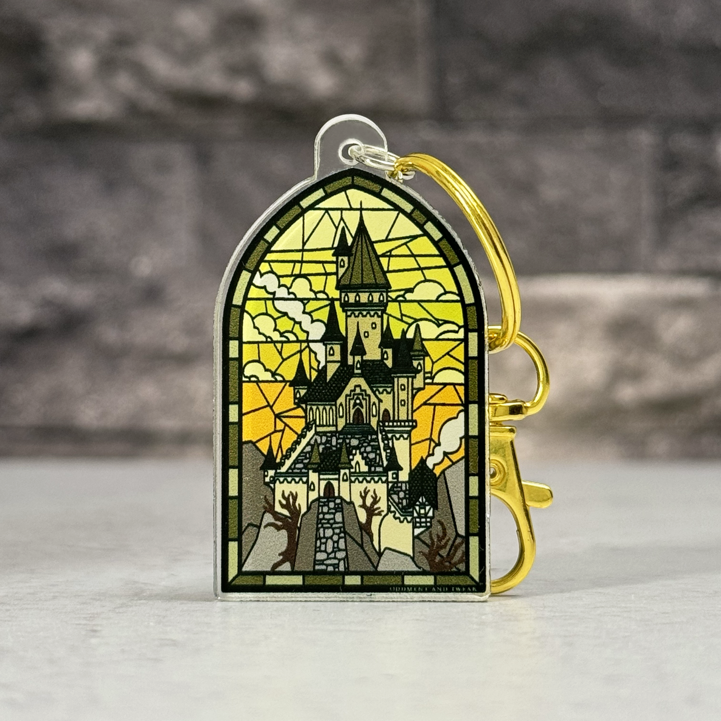 Castle Acrylic Keychain