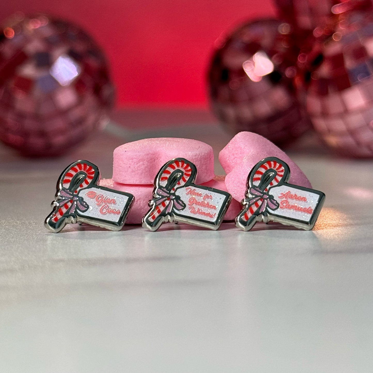 Candy Cane Gram Pin Set