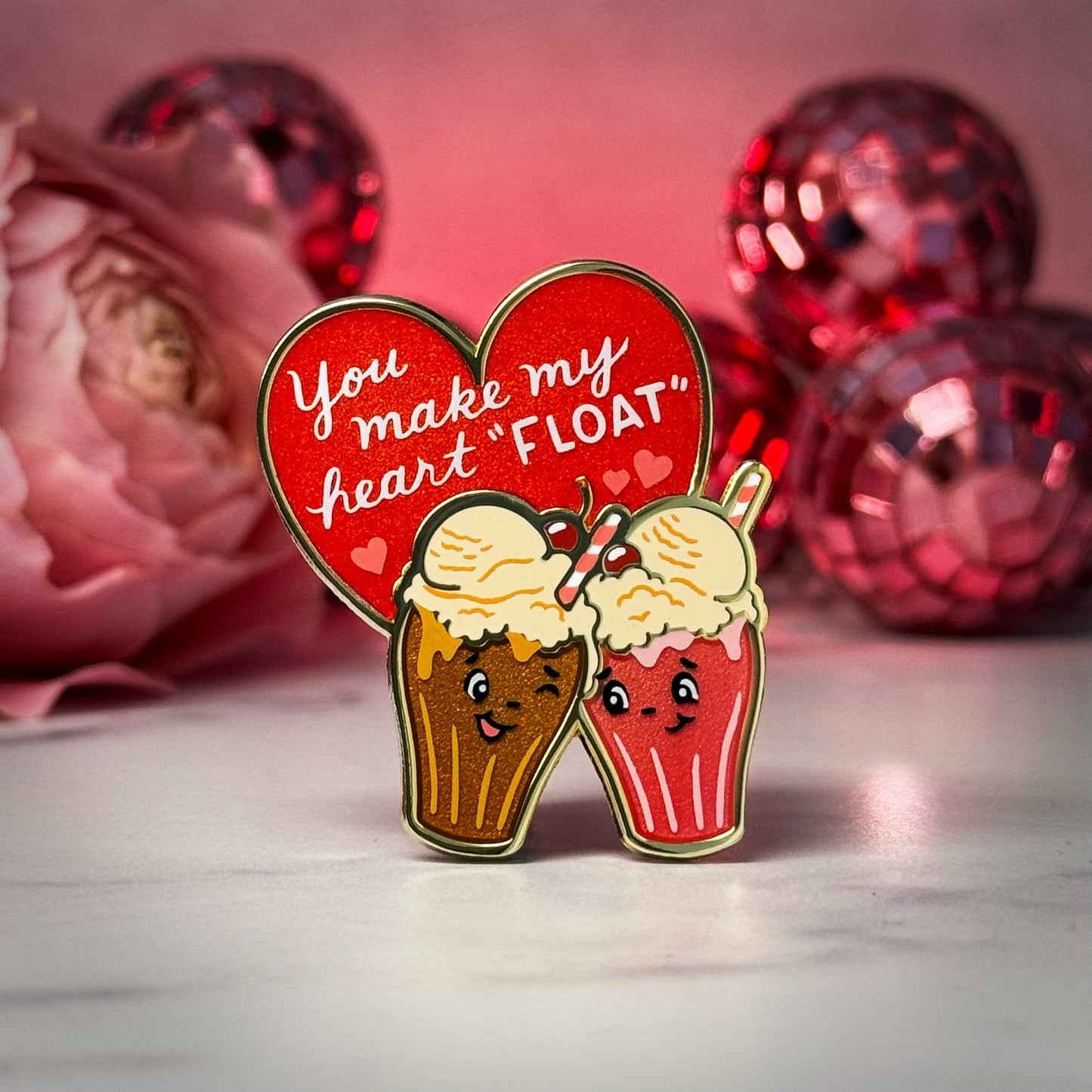 You Make My Heart Float Pin