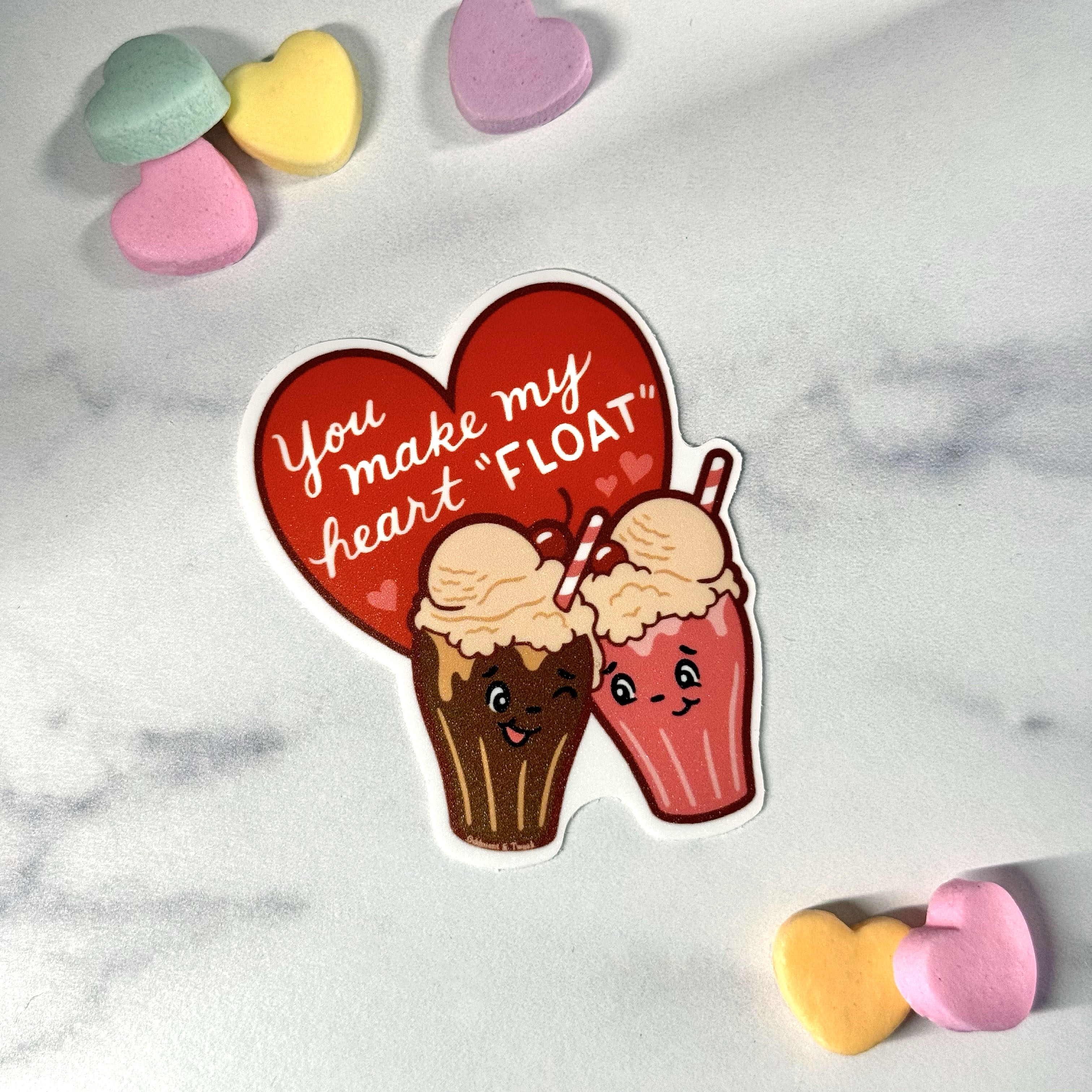 You Make My Heart Float Sticker – Oddment & Tweak