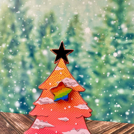 Rainbow Star Pin