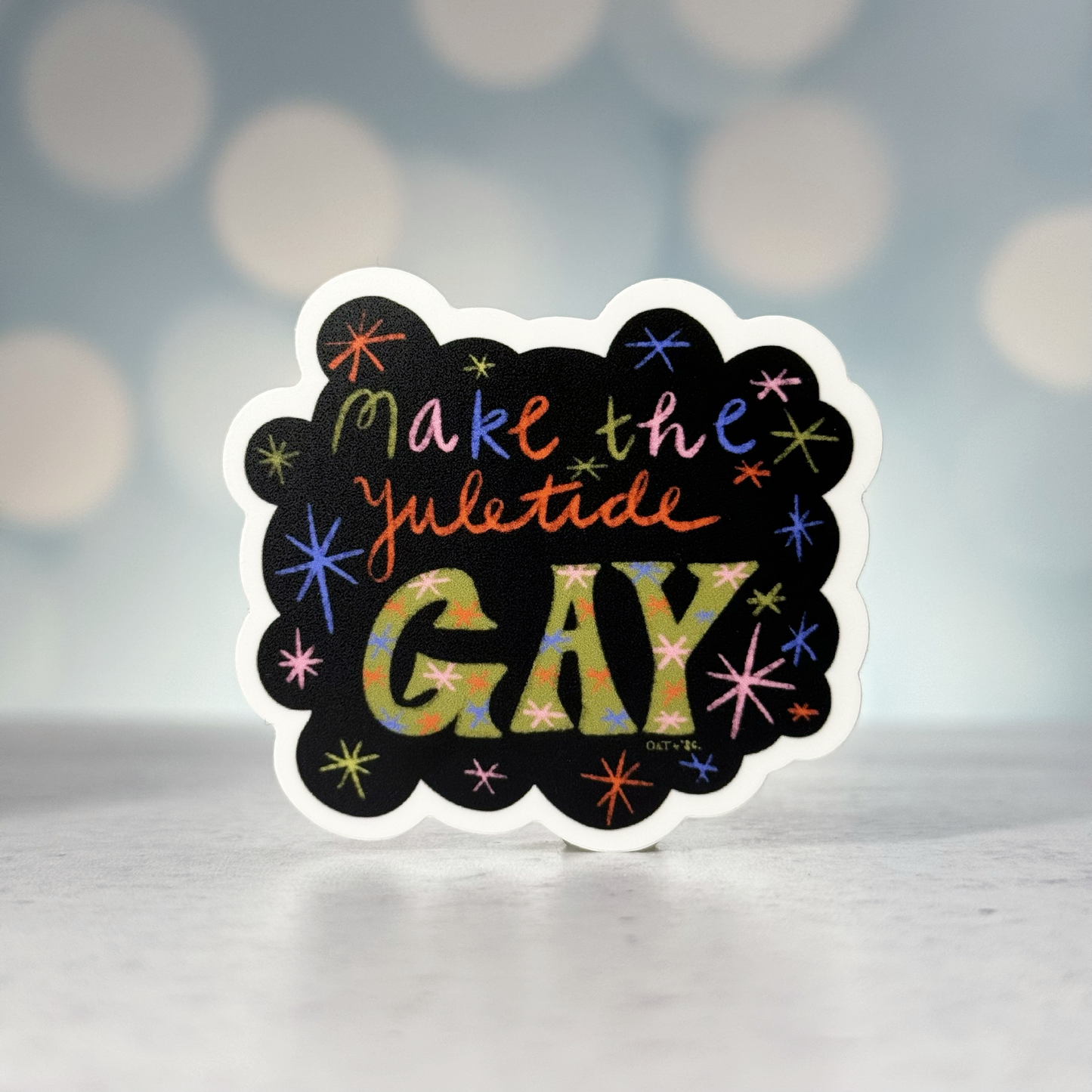 Make the Yuletide Gay Sticker